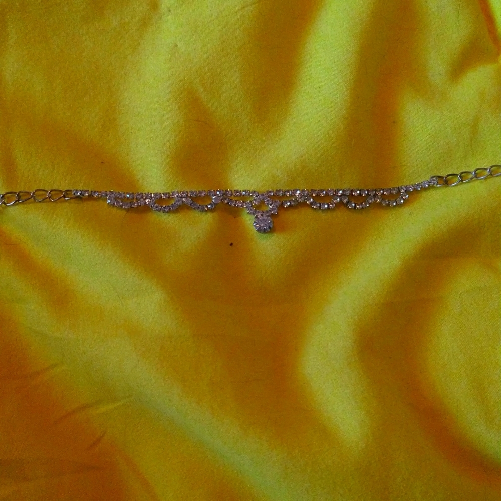 Faux diamond bracelet